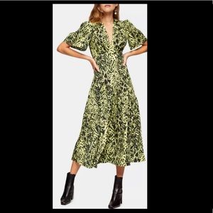 Topshop animal print dress